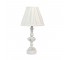 TABLE LAMP-White Porcelain w/Flowers