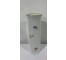 VASE-White Cylinder W/Roses, Gold Rim, & A Poem on Front