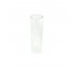 VASE-Clear Glass Cylinder with Verticle Ribs