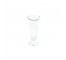 VASE-Clear Glass Modern Urn W/Pedestal Base