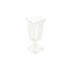 VASE-Clear Pressed Glass Dessert Cup W/Scalloped Edge