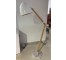 ANGLE FLOOR LAMP-White Dome & Natural Wood