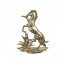 PLAQUE-LAF Gold Wood Rearing Horse