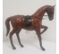 HORSE FIGURE-Carved of Wood & Covered W/Leather