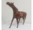 HORSE FIGURE-Wood Carved & Covered in Leather