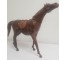 HORSE FIGURE-Wood Carved & Covered in Leather