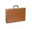 BRIEF CASE-Vintage Brown w/File Holder Inside-2 Lock Latch