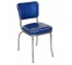 BLUE/CHROME VINTAGE DINER CHAIR