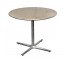 CAFE TABLE-Chrome Base & Wood Laminate Top