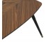 MCM SIDE TABLE-Leaf Shape /Wood Grain Laminate Topb