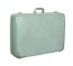 Powder Blue Vintage Hard Suitcase