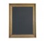 ART-Blank Black Canvas w/Gold Frame