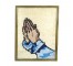 PRAYING HANDS-Framed Latch Hook Rug