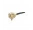 BAR STRAINER-Metal Spring-Gold w/Black Handle