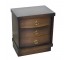 NIGHTSTAND-(3)Drawer W/Gold Heart Scoll Hardware