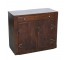HALF CABINET-Rustic Wood W/Top Drawer, (2)Doors & Horseshoe Hardware