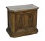 END TABLE-Fruitwood Traditional W/Antique Bronze Hardware