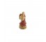 CANDLE HOLDER-Angel in Red Dress w/Gold Urn