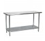 KITCHEN TABLE-Steel Prep Table w/Under Shelf