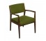 ARM CHAIR-Green Mid Century w/Wooden Frame