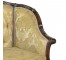 ARM CHAIR-Louis XV Style Gold Damask/Barrel Back