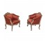 ARM CHAIR-French Bergere Baroque, Gilt & Rust