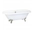 BATHTUB-Fiberglass Tub w/Silver Clawfoot