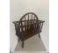 MAGAZINE RACK-Colonial Rack w/Turned Spindles & Windsor Divider/Handle