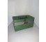 TRAVEL BAG-Green Case w/Silver Line Across