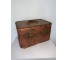 MAKE UP CASE-Brown Distressed Leather