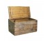 WOOD CRATE-Distressed Wood With Lid