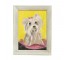 PAINTING-White Shih Tzu w/Pink Bow