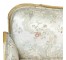 LAF LOVESEAT-Vintage Blonde Frame W/Silver Floral Upholstery