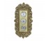 BAROMETER-Gold Plastic Filagree Frame w/3 Dials