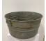 GALVANIZED WASH PAIL-Round W/Drop Handles