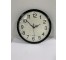 CLOCK-Black Quartz Wall Clock w/Gothic Style Hands