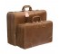 SUITCASE-Vintage Russet Leather