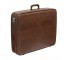 SUITCASE-Vintage Medium Brown Alligator Print