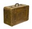 SUITCASE-Large Vintage Ochre Antique Finish Suitcase