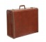 VINTAGE SAMSONITE SUITCASE-Brown Russet Metal W/Leather Trim