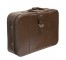 VINTAGE AMERICAN TOURISTER SUITCASE-Large Brown Leather w/Large Buckle