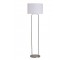 FLOOR LAMP-Contemporary Brushed Steel Double Rod