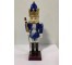 HOLIDAY NUTCRACKER-Blue Rhinestone W/White Hair & Beard