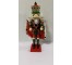 HOLIDAY NUTCRACKER-W/Red Fur Trimmed Cape & Pointed Edge Crown