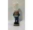 HOLIDAY NUTCRACKER-Soldier W/High White Hat & Navy Uniform