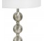 FLOOR LAMP-Brushed Steel Stacked Balls