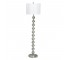 FLOOR LAMP-Brushed Steel Stacked Balls