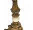 TABLE LAMP-Ornate Gold w/Marble Detail