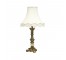 TABLE LAMP-Ornate Gold w/Marble Detail