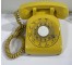 VINTAGE PHONE-Yellow Rotary